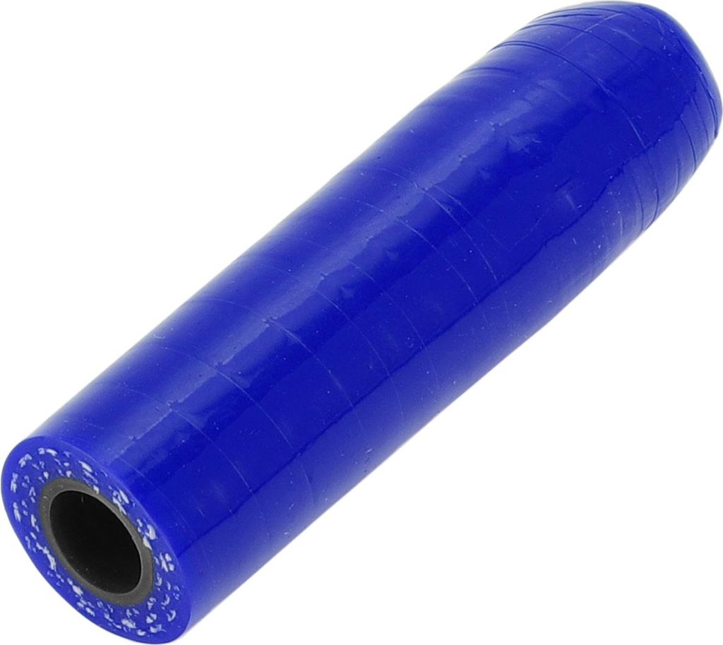 1 Stück 50mm Länge 8mm/0,31" ID Blau Schwarz Auto Silikon Gummischlauch Endkappe Silikon Verstärkte Blindkappe für Bypass-Rohr Universal