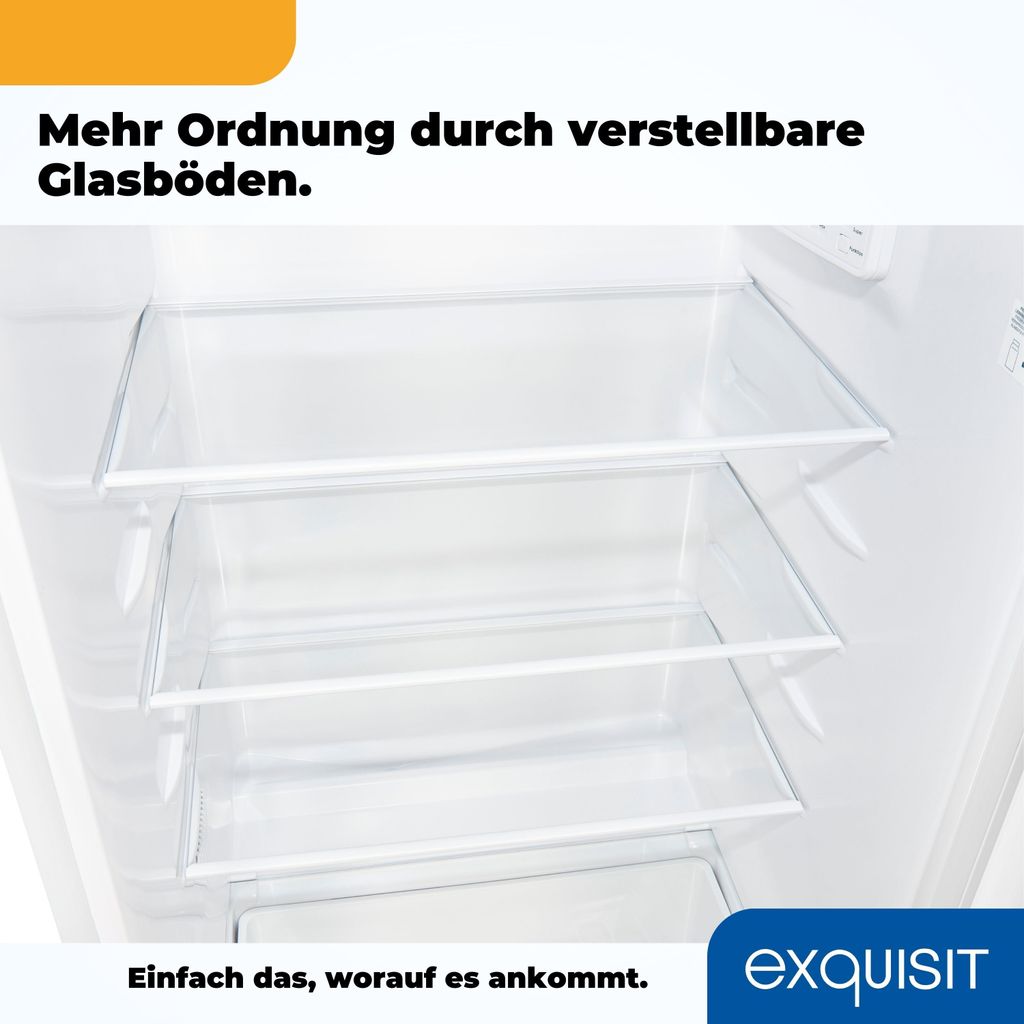 Exquisit Kühlschrank KS185-4-HE-040E weiss | 190 l Produktbild 9