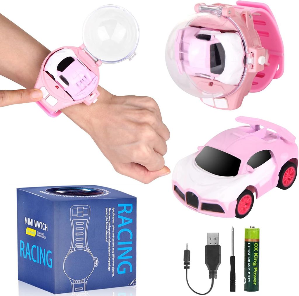 Mini Fernbedienung Auto(Pink)Uhr Spielzeug