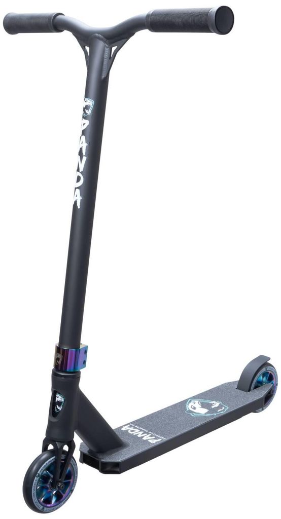 Panda Optimus Stunt Scooter Schwarzer Regenbogen