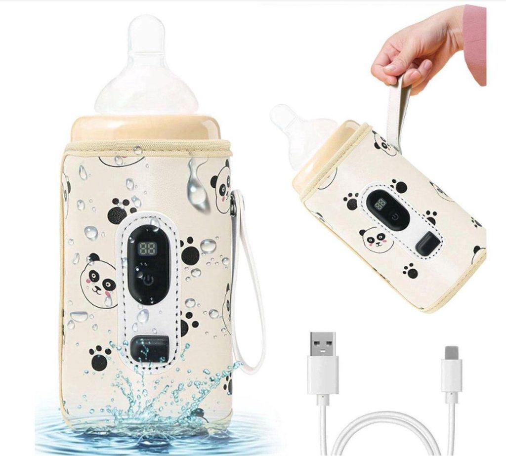 Drahtloser Baby-Flaschenwärmer – USB, Tragbar, LCD, Temperaturregelung
