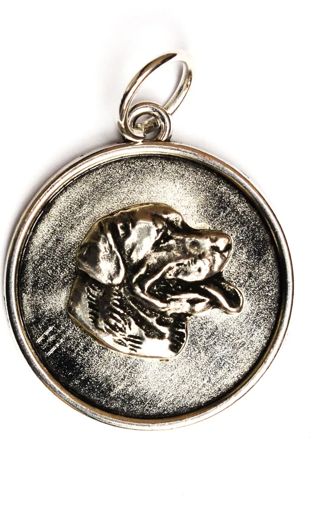 Rottweiler II - Collana con cane, ciondolo per mamma cane, gioiello unico del marchio Art-Dog