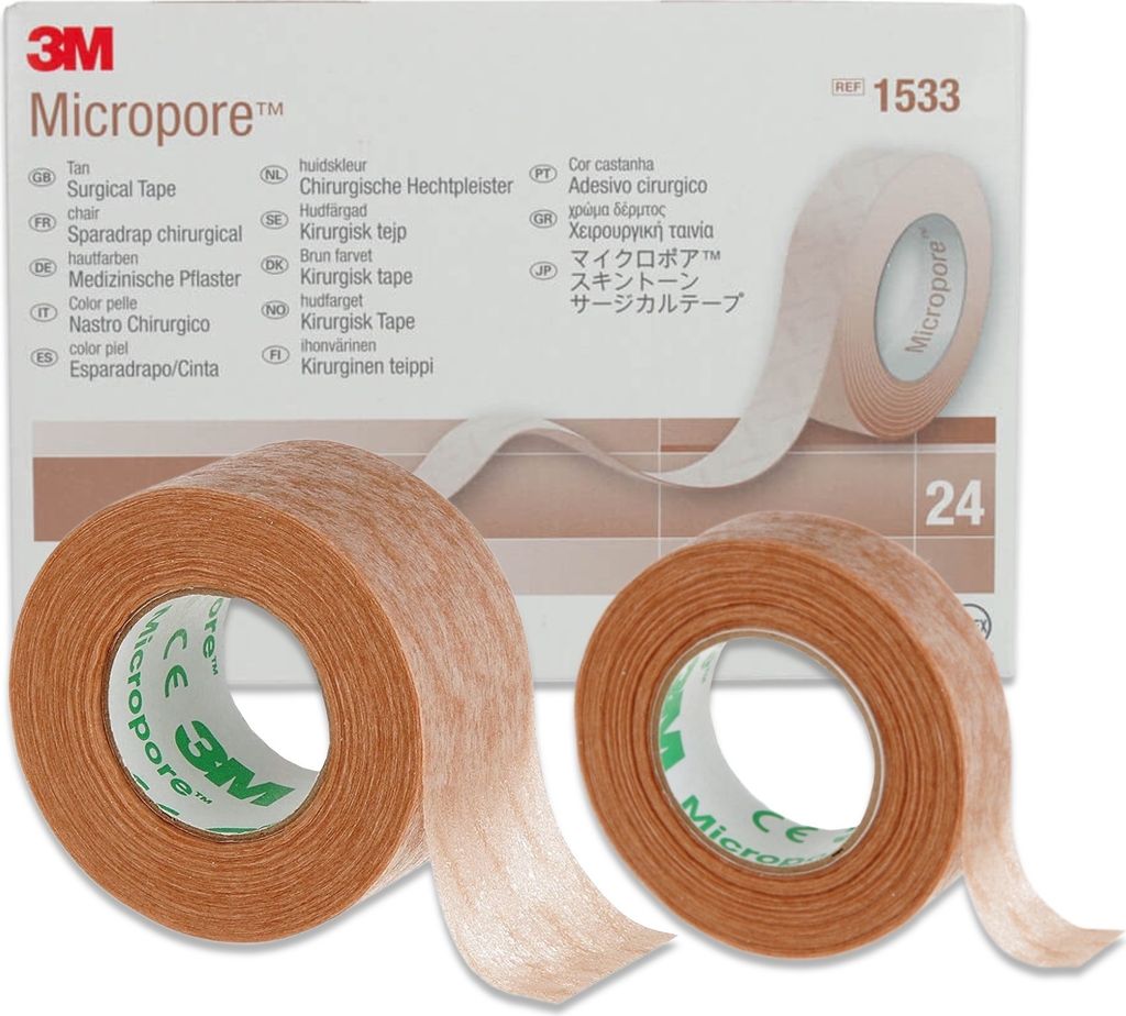 3M Micropore Vliespflaster Hypoallergen Hautfarben für Haut Produktbild 2