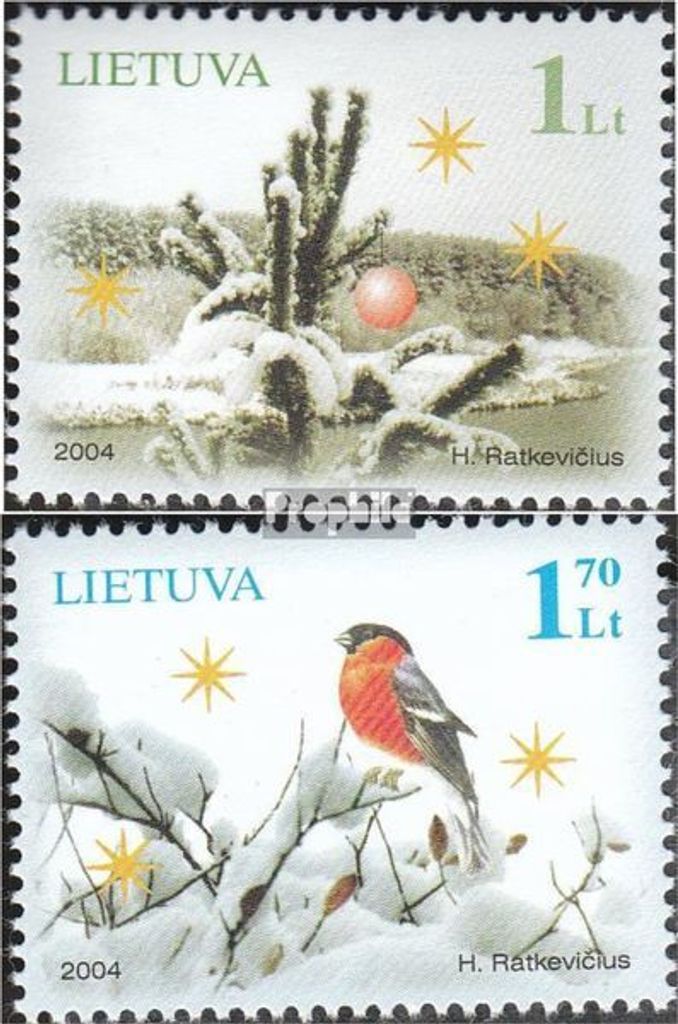 Briefmarken Litauen 2004 Mi 861-862 (kompl.Ausg.) postfrisch Weihnachten
