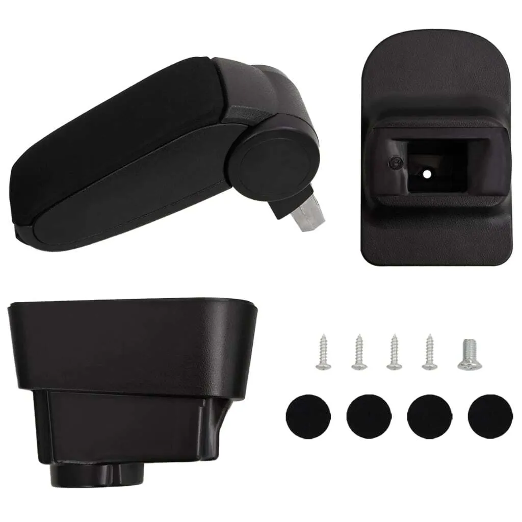Accoudoir de voiture noir en ABS 11x35x49 cm - Confort Universel