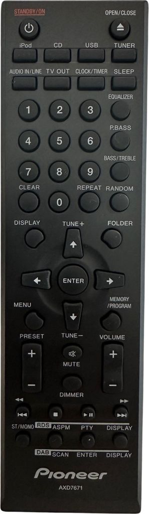 Originale Fernbedienung Pioneer AXD7671 | X-CM31DAB | Produktbild 