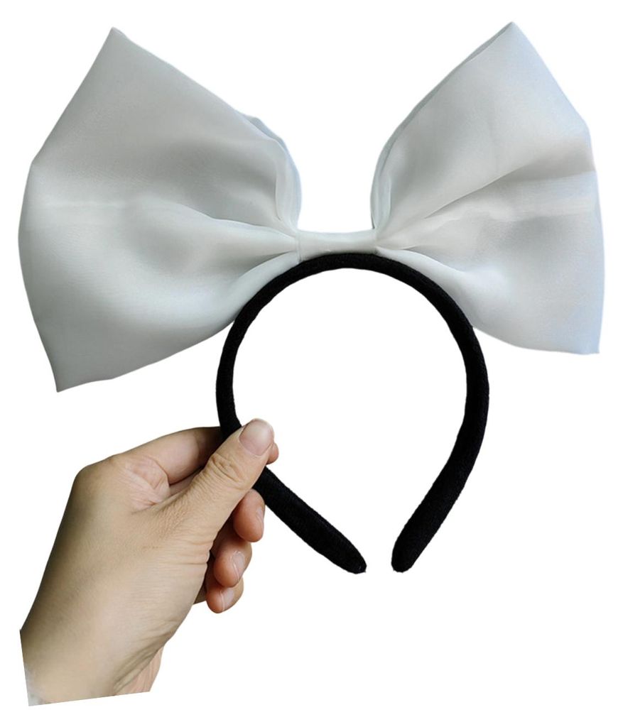 Damen-Haarband aus rutschfestem Satin mit großer 3D-Schleife – perfekt für Partys, Geburtstage und Fotoshootings.