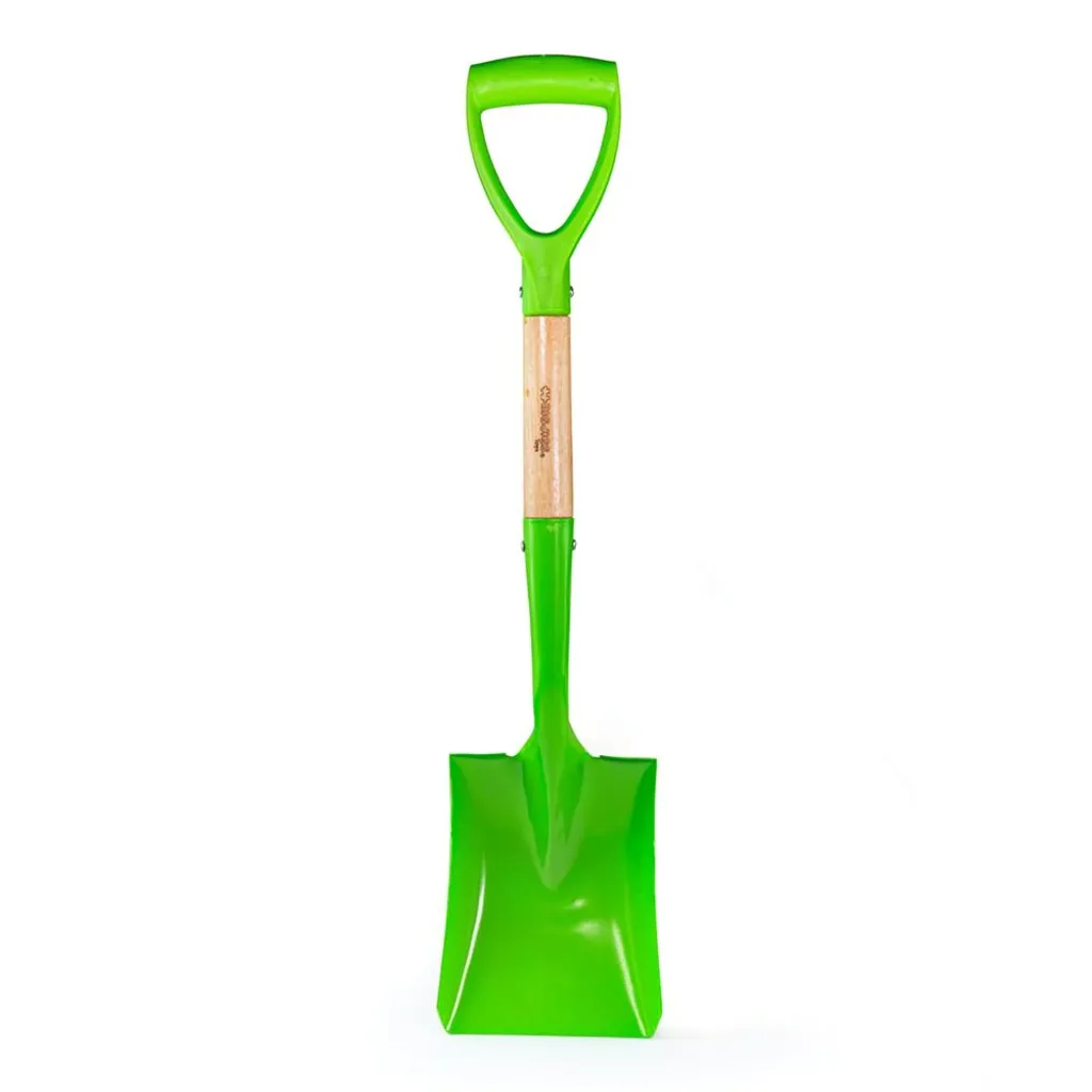 Bigjigs Toys Pala con Manico Corto per Bambini - Attrezzo Vero 69cm
