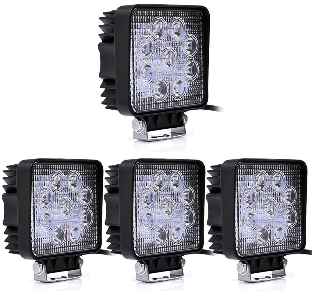 Arbeitslampe 16W 4 LED's Zusatztscheinwerfer für Traktor Bagger LKW  Anhänger 