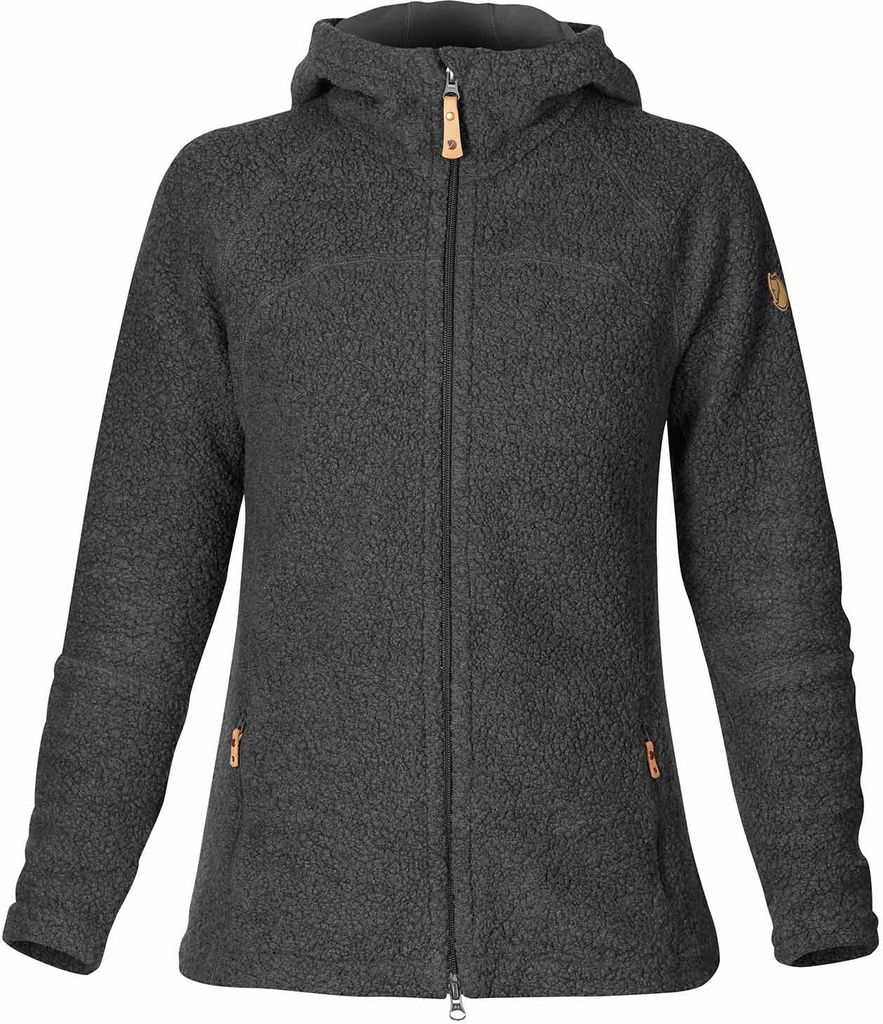 Fjällräven Kaitum Fleece Damen Outdoor Wander Jacke Dunkel Grau NEU XXS