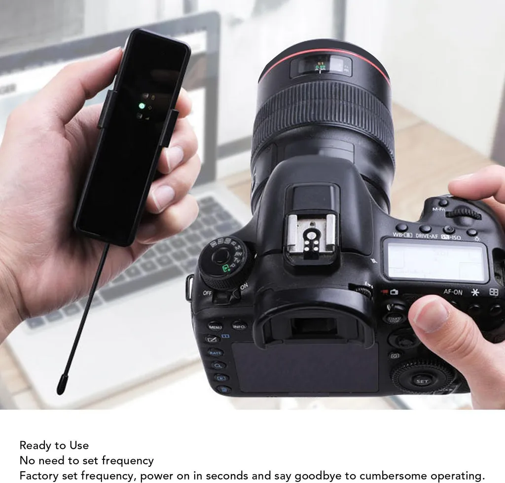 Microphone pour interviews extérieur et vlog sur smartphone ou DSLR - 4