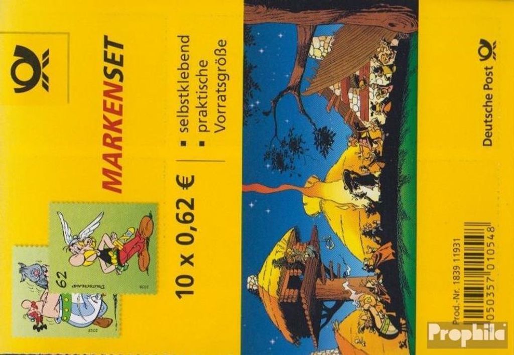 Briefmarken BRD (BR.Deutschland) 2015 Mi MH101 (kompl.Ausg.) postfrisch Asterix und Obelix