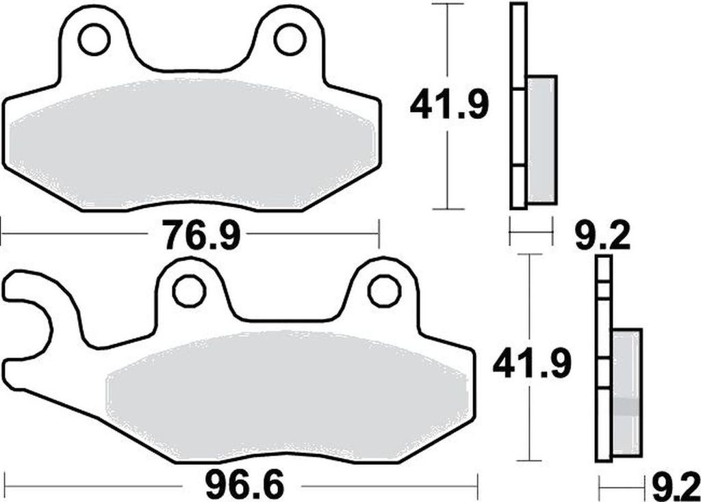 Bremsbeläge Vorderrad für Kreidler Enduro 125 DT 80 kmh Baujahr 2007-2008 Bremsklotz von TRW - Neu