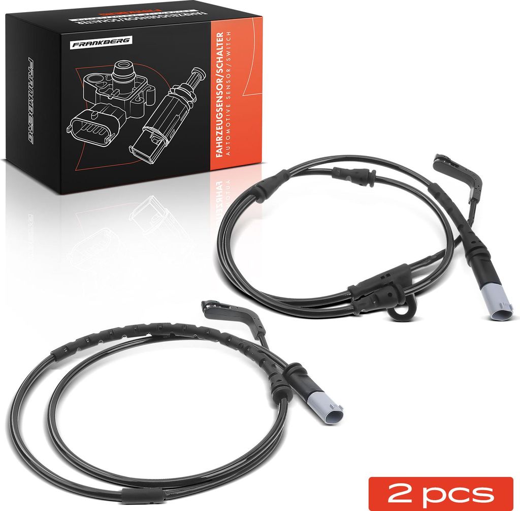 Frankberg 2x Warnkontakt Bremsbelagverschleiß Hinterachse für BMW X5 E70 X6 E71 E72 2006-2010