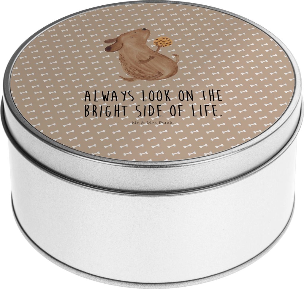 Mr. & Mrs. Panda Kaffeedose Hund Keks - Hundeglück - Geschenk, Blechdose, Erinnerungsbox, Hundesnacks, Optimistisch, Hundeleckerli, zuckerdosen, D...