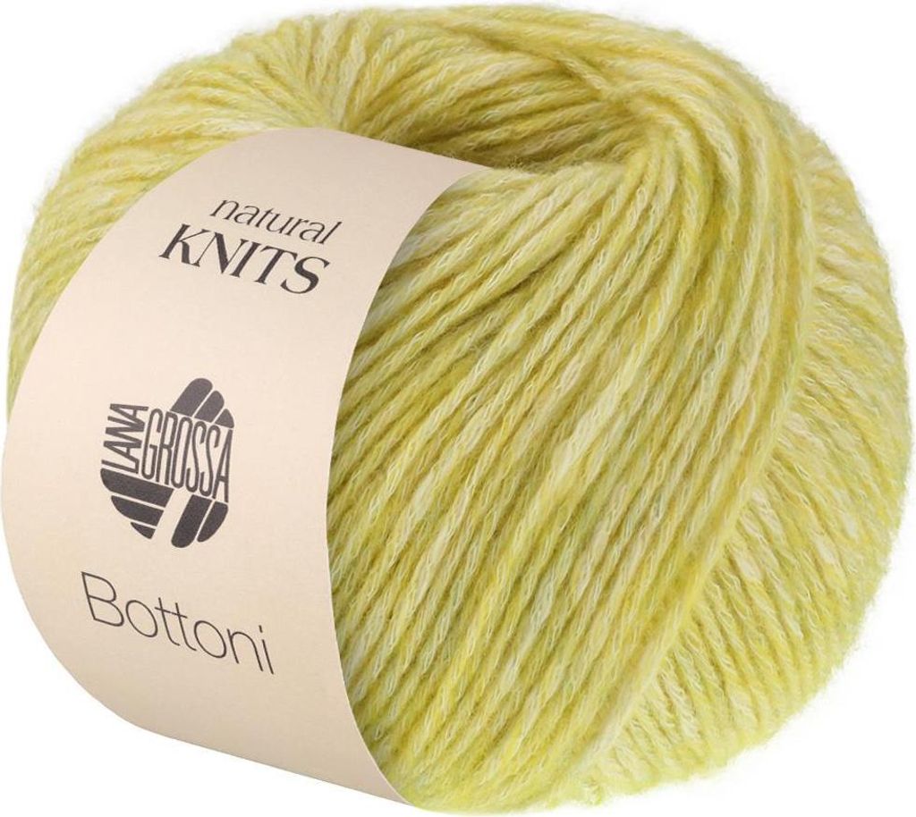 Lana Grossa - Bottoni 0019 zitrusgelb creme Produktbild 