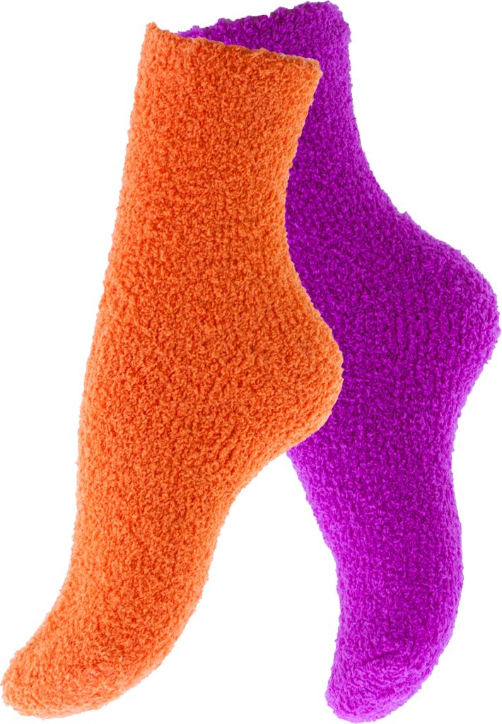 Yenita Kuschelsocken 4 Paar 36-41 pink-orange