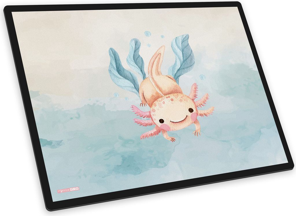 itenga Schreibunterlage V1 Motiv  Axolotl Wasserfarben Produktbild 