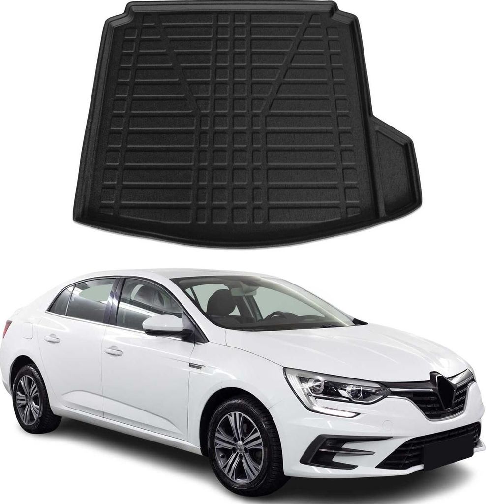 Kofferraumwanne Laderaumwanne für Renault Megane Joy 2016-2025 Stufenheck Gummi