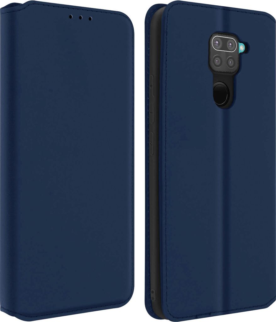 Kunstleder Cover Classic Edition Xiaomi Redmi Note 9 – Blau
