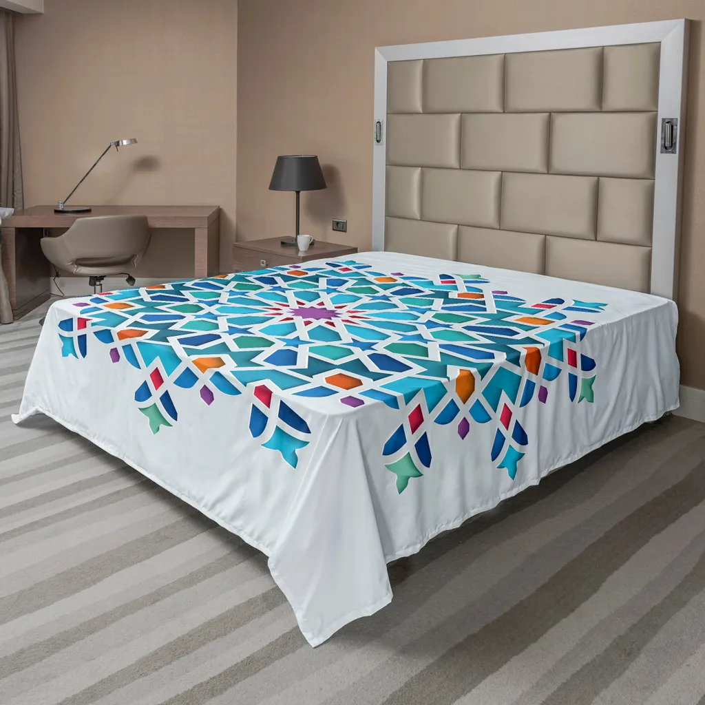 Lenzuolo Matrimoniale ABAKUHAUS 275x260 cm Motivo Orientale - 1