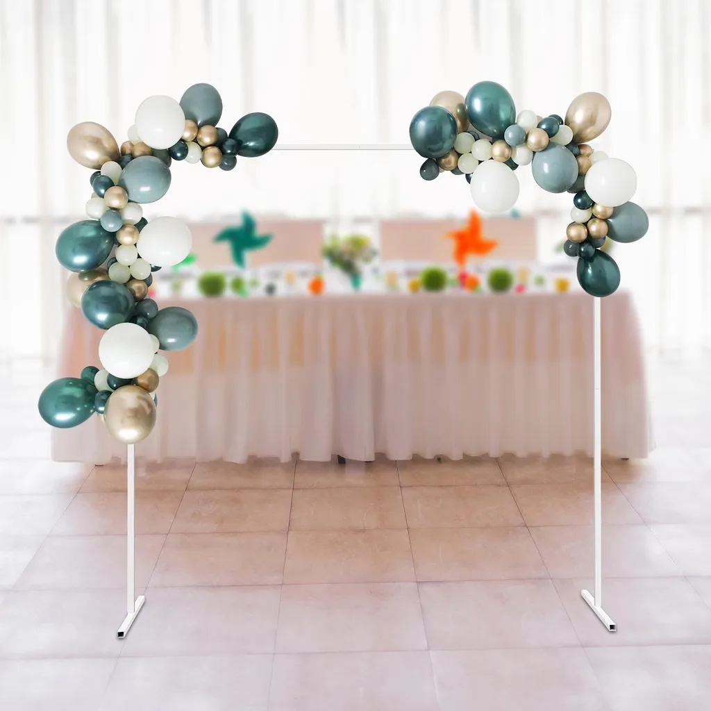 Arche de ballons design en fer blanc - Structure décorative ronde M