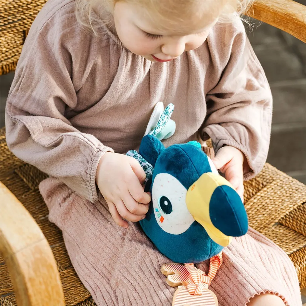 Peluche d'éveil toucan multicolore Lilliputiens pour le premier âge - 6