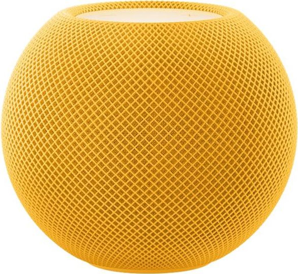 Apple HomePod mini, Apple Siri, Rond, Jaune, Pleine gamme, Image du produit 