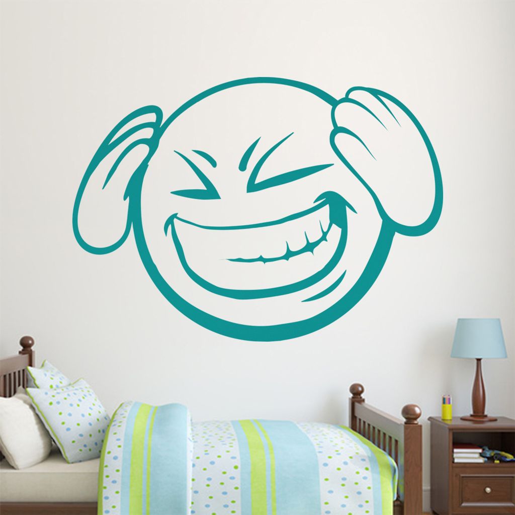 KIWISTAR Emoji 3D Hände - Schmerzen Stress Uni Arbeit Freundin Wandtattoo in 6 Größen - Wandaufkleber Wall Sticker - Dekoration, Küche, Wohnzim...