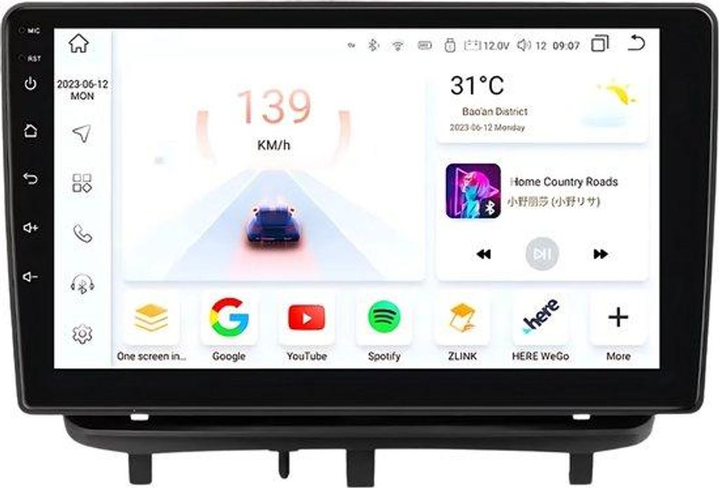 Autoradio mit Bluetooth und CarPlay für Opel Corsa D (2007–2012) – kompatibel mit Apple und Android – Stereoanlage mit Navigationssystem –...