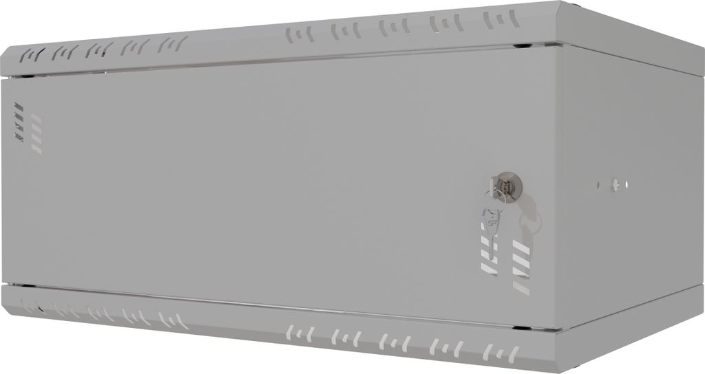 Rack Cabinet 19" 4U, 350mm, Metal Door, Gray Obrázok produktu 