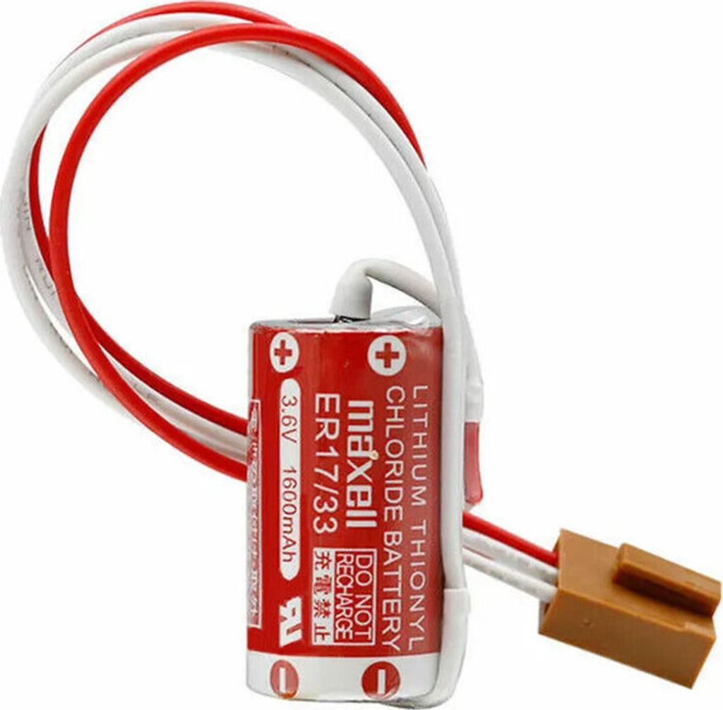 1 pièce ER17/33 (2/3A 3.6V) pile PLC avec connecteur pour Image du produit 