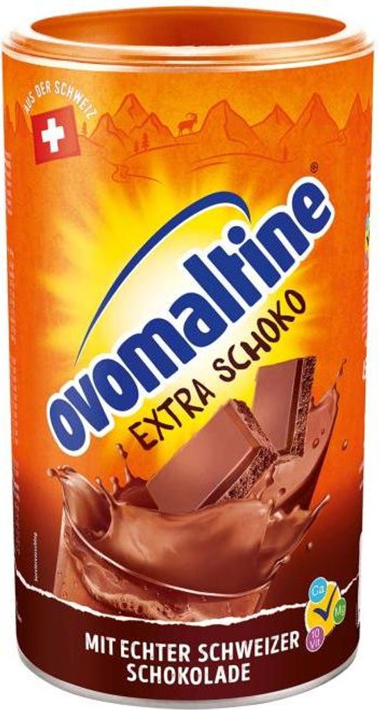 ovomaltine®  ovomaltine® Extra Schoko Trinkschokolade 450,0 Productafbeelding 