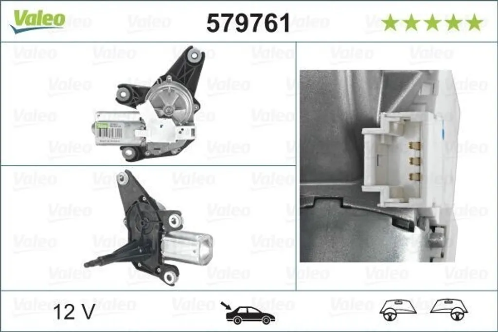 Réparer l'essuie-glace arrière Laguna II - Moteur Valeo OE 8200001892 12V