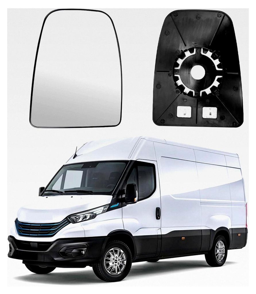 Ersatz-Spiegelglas für Iveco Daily 2014-2024, beheizt, asphärisch, verstellbar, Rückfahrglas (obere Linse links)