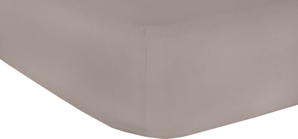 Mr.Sandman Elasthan Classic Topper Spannbetttuch Kiesel 120x200-210cm 220g/m²