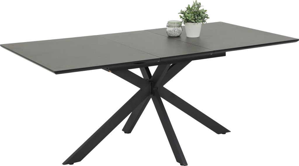 Vierfußtisch/Esstisch Fenja-Platte mit Glasauflage Produktbild 4