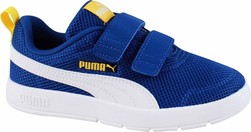 Puma Courtflex V3 Mesh PS - blau, Größe:2,5
