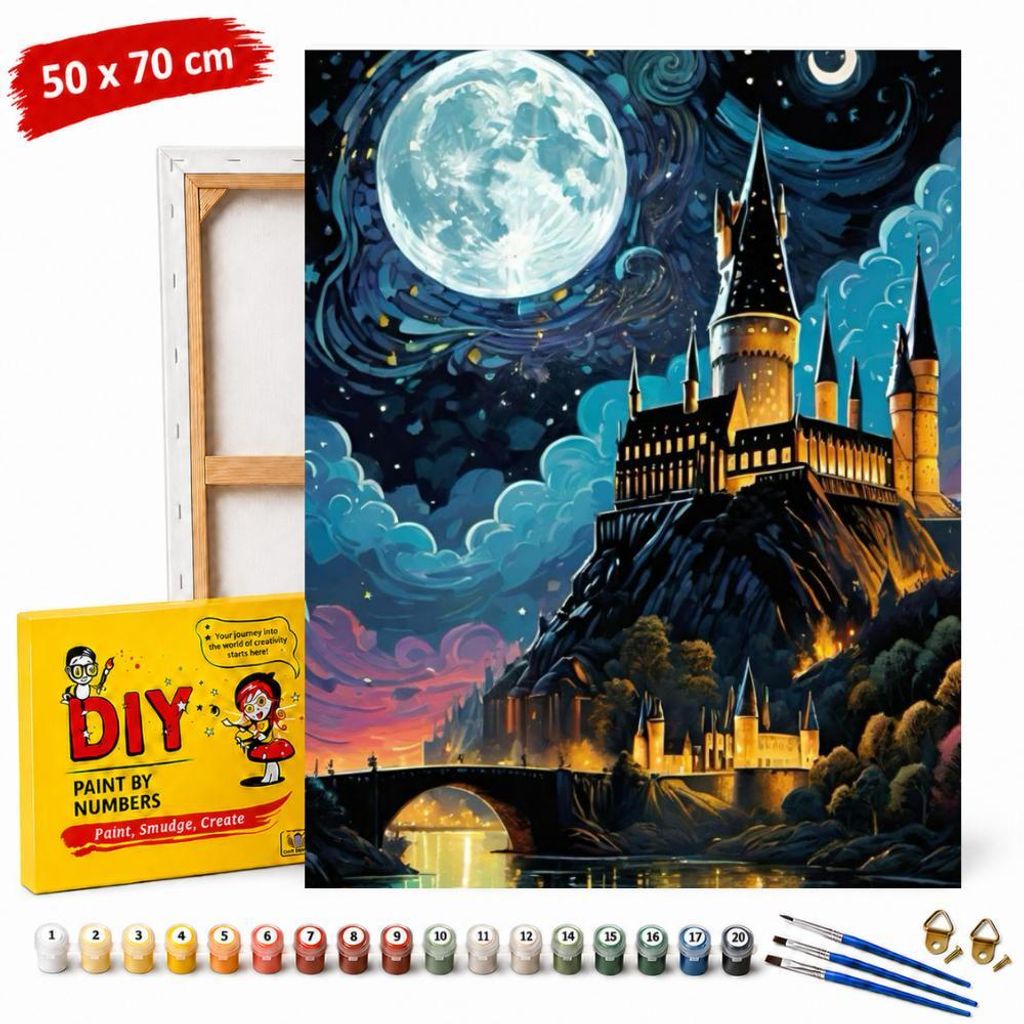 Obraz na maľovanie podľa čísel s rámom: Harry Potter – Obrázok produktu 