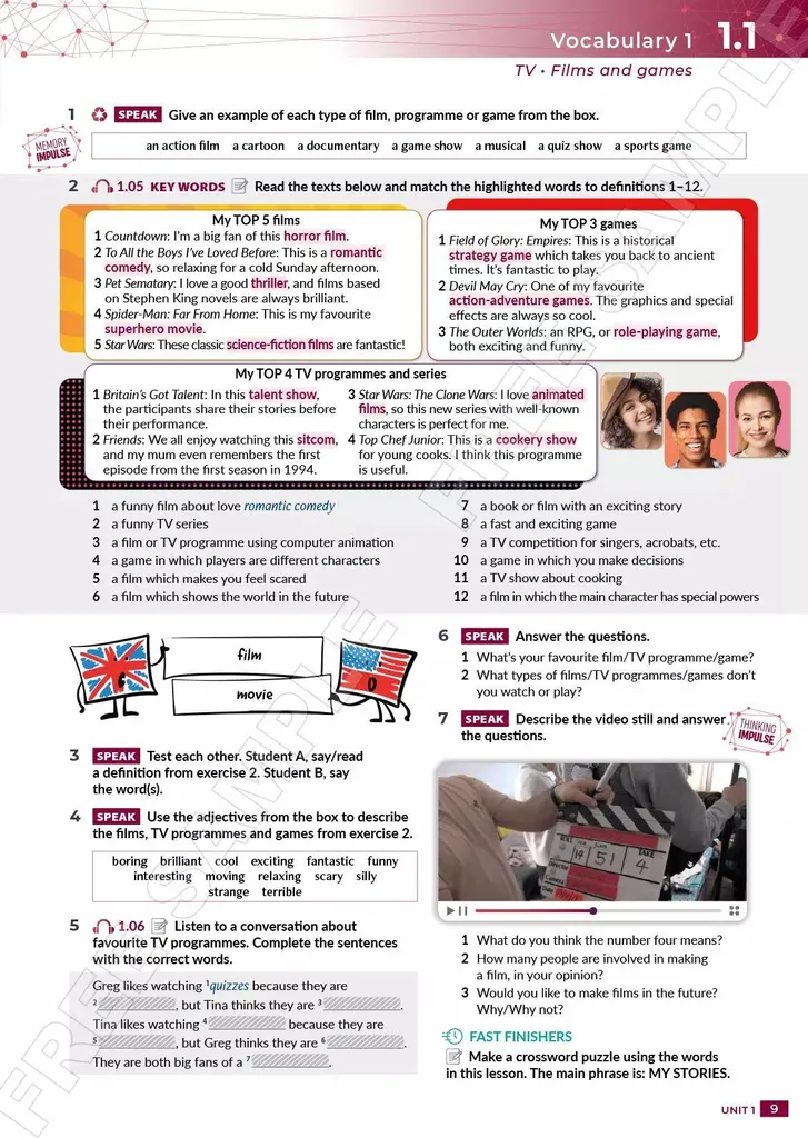 Livre Anglais Impulse 1 A2/A2+ avec Méthode Actionnelle Moderne - 3
