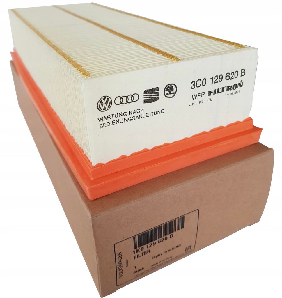 Filtro dell'aria originale, compatibile con: Skoda YETI, Immagine del prodotto 