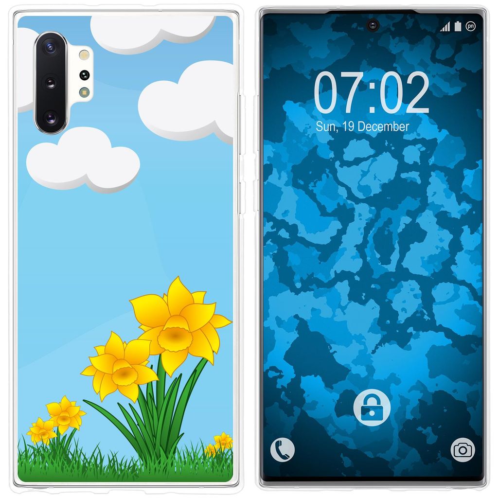 PhoneNatic Case kompatibel mit Samsung Galaxy Note 10+ Silikon-Hülle Ostern M4