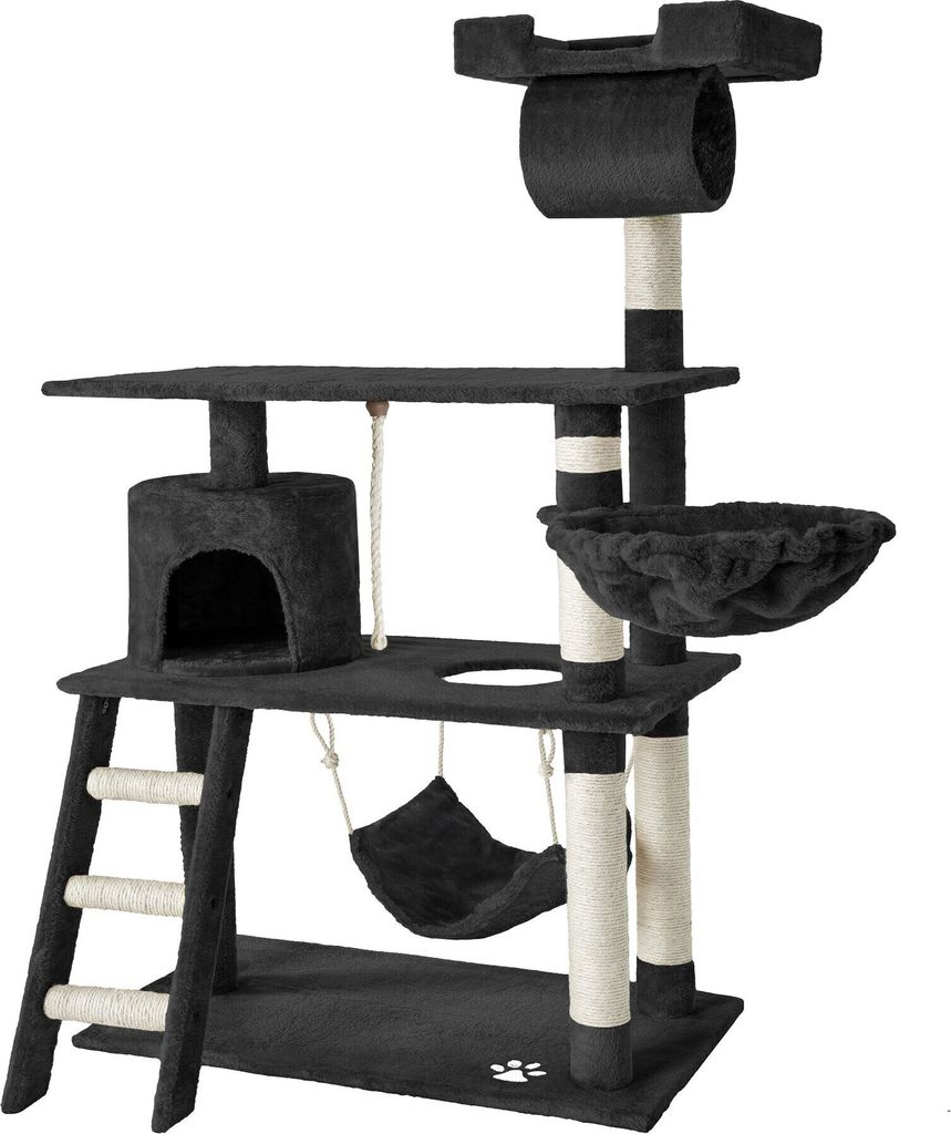 tectake® Kratzbaum Marcel 141 cm inklusive Treppe, Produktbild 