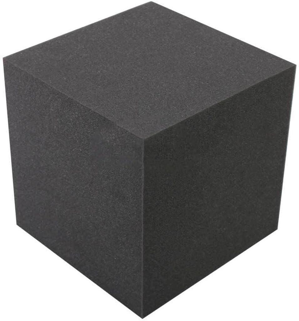 2er-Pack – Akustikschaum-Eckbassfallen |Akustikschaumpaneele | Akustikbehandlung für Aufnahmestudios|Schallabsorbierende Winkelblöcke [2x CUBE ...