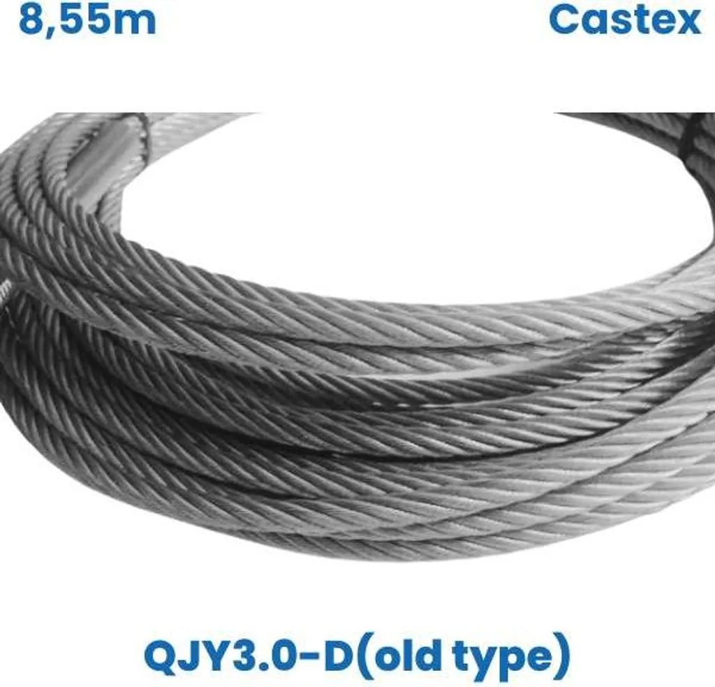 Câble de rechange 8,55m pour pont élévateur Castex QJY3.0-D ancien