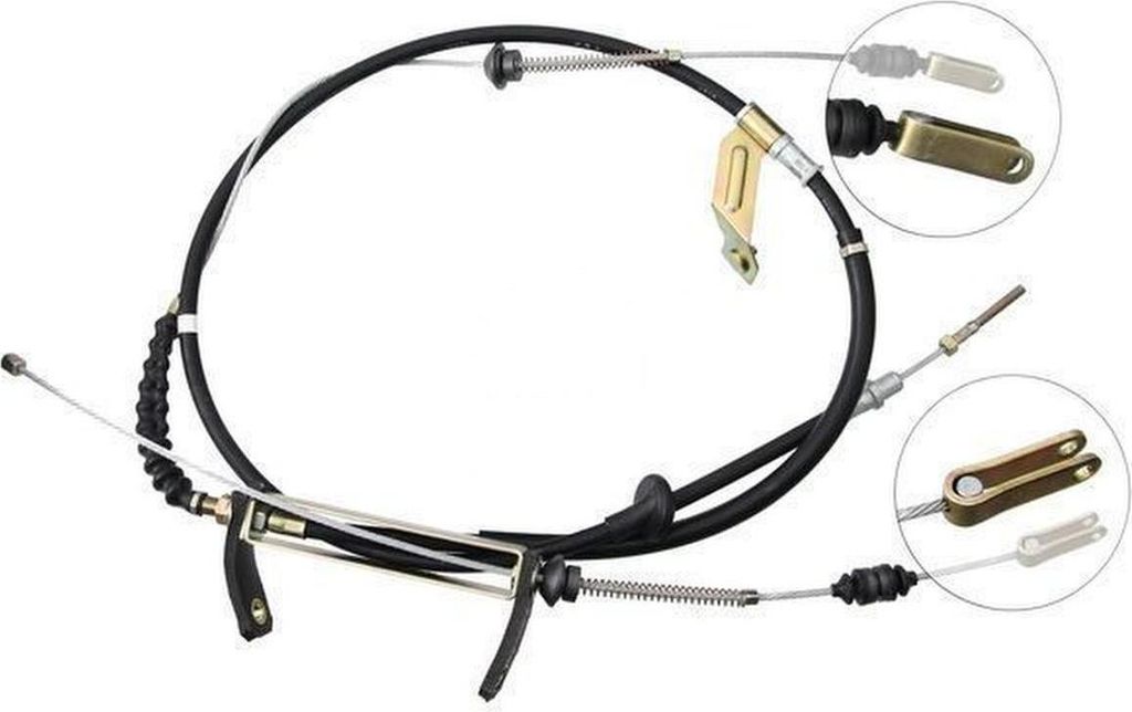 Seilzug Feststellbremse kein Wegrollen 2.140 mm A.B.S. für u.a. MAZDA 121