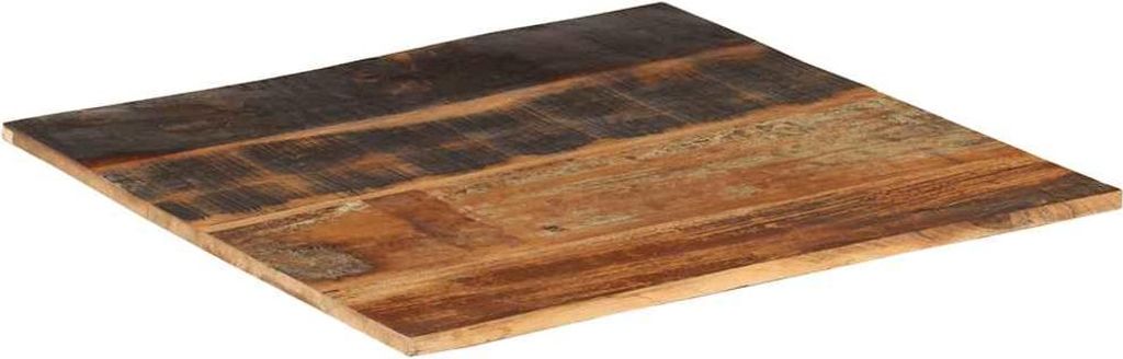 vidaXL Tischplatte Quadratisch 70x70 cm 15-16 mm Altholz Massiv