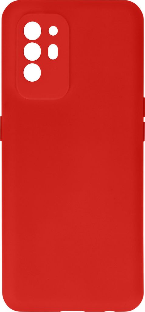 Halbsteife Silikon Handyhülle für Oppo A94 5G, Soft Touch – Rot