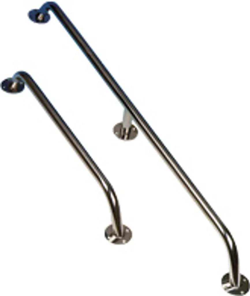 Main courante Allpa Niro Ø20mm L1200mm en inox avec support central
