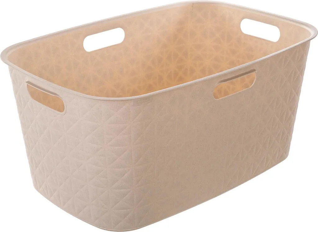 Cesto Biancheria 45L Beige in Polipropilene: Resistenza e Stile